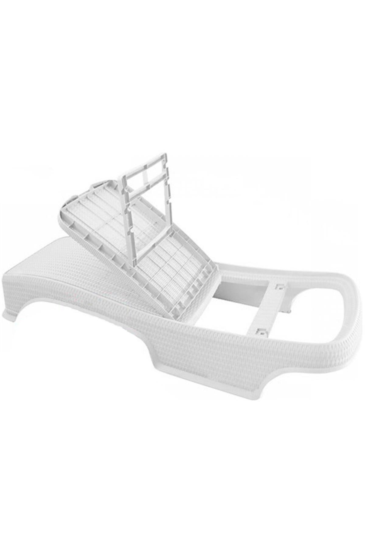 Brezza Royal Rattan Şezlong Beyaz