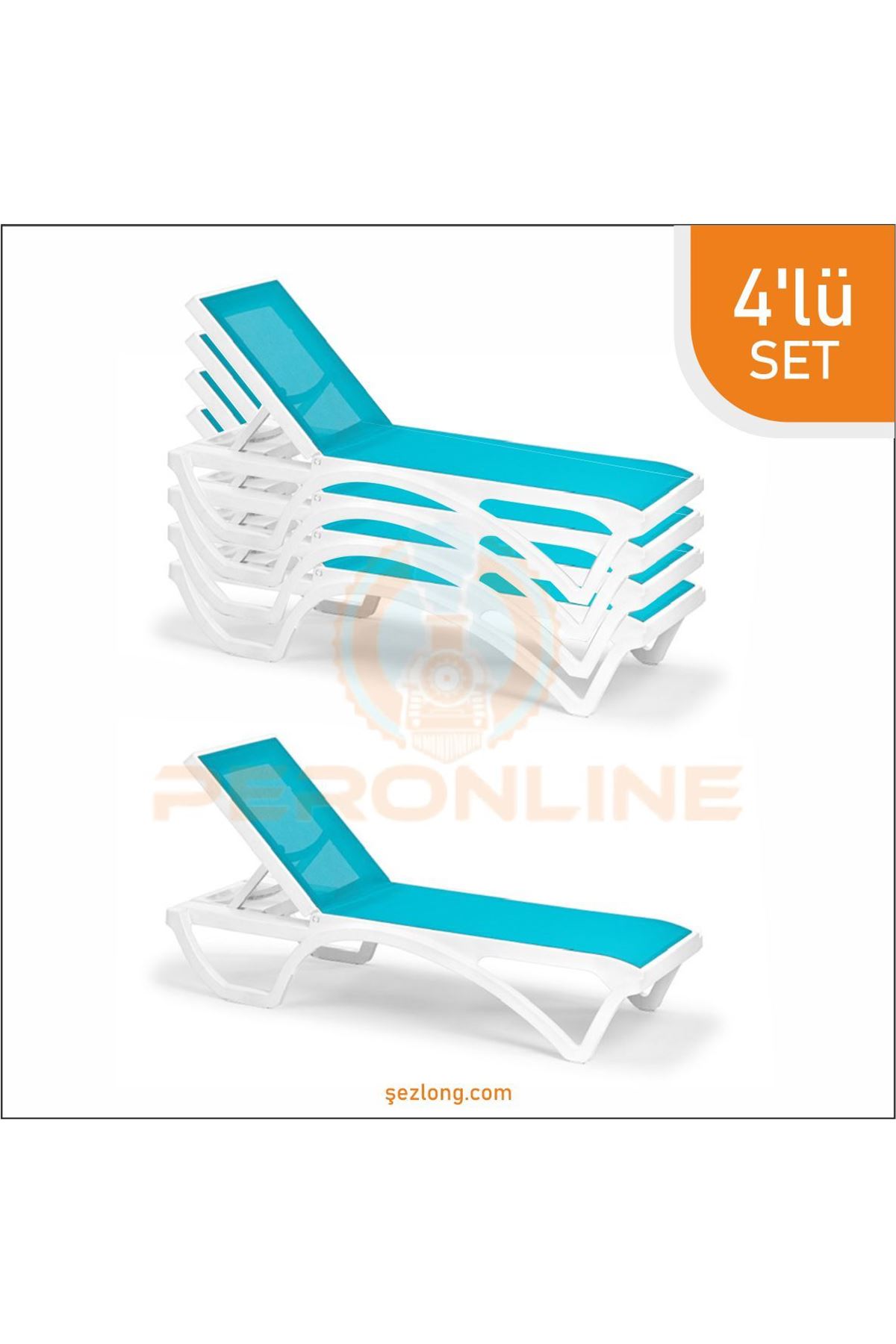 Brezza Royal Fileli Şezlong 4 Adet