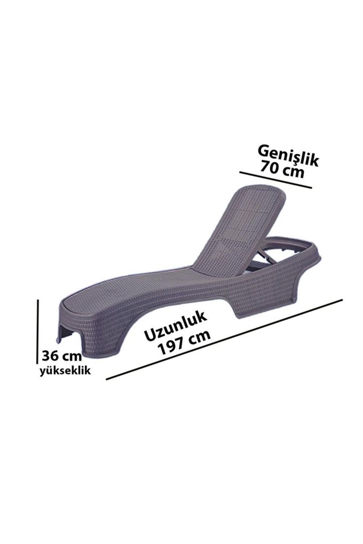 Brezza Royal Rattan Şezlong 4 Adet