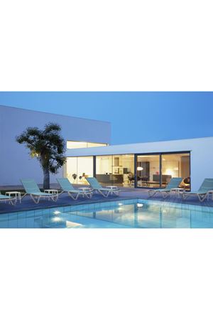 Papatya Wave Aliminyum Şezlong Turkuaz