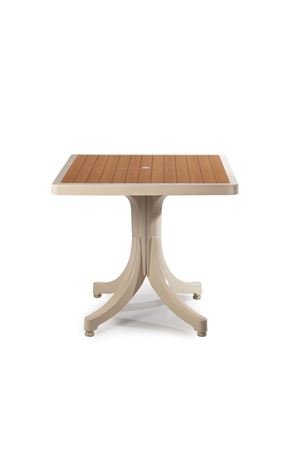 Papatya Pera 80x80 Bej Ahşap Görünümlü