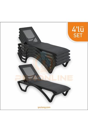 Brezza Royal Fileli Şezlong 4 Adet 
