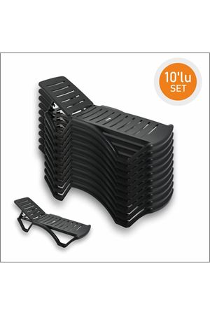 Brezza Elite Şezlong Antrasit 2 Adet