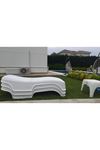 Brezza Royal Rattan Şezlong Beyaz