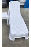 Brezza Royal Rattan Şezlong Beyaz